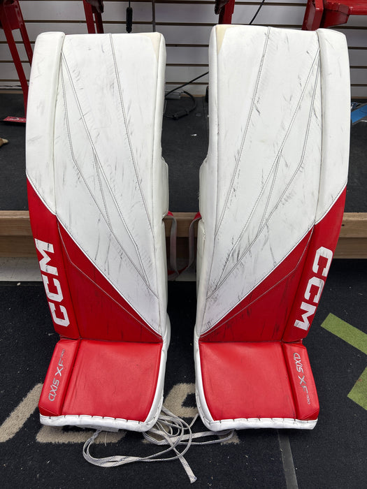 Used Custom CCM Axis XF Pro Goal Pads 34"+2"