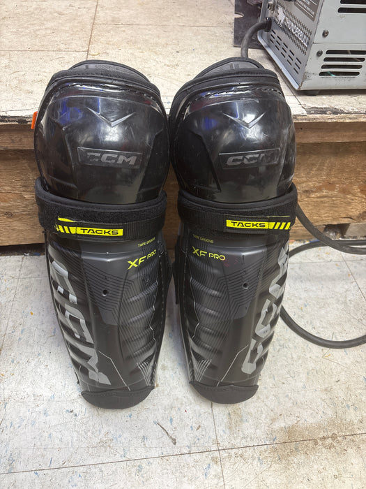 Used CCM Tacks XF Pro Shin Guards Size 13”
