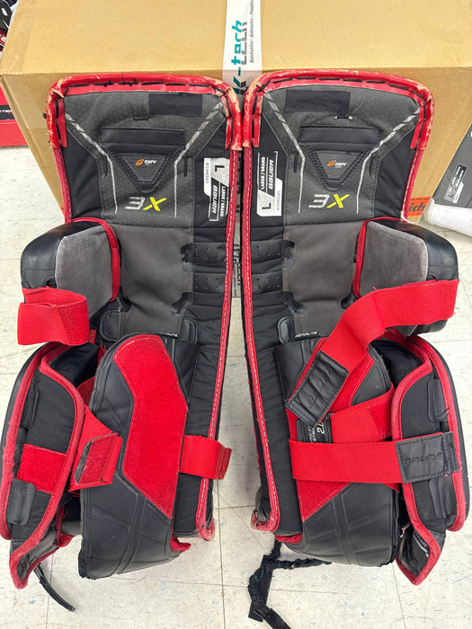 Used Bauer Vapor 3X Goalie Pads Intermediate Large 32+