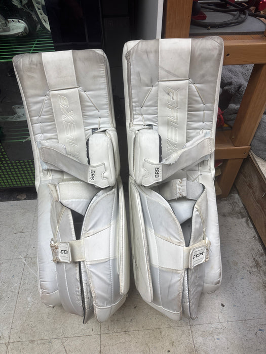 Used CCM EFLEX 6.9 Goalie Leg Pads Size Senior 34+2