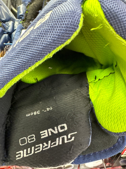 Used Bauer Supreme One 80 14” Gloves