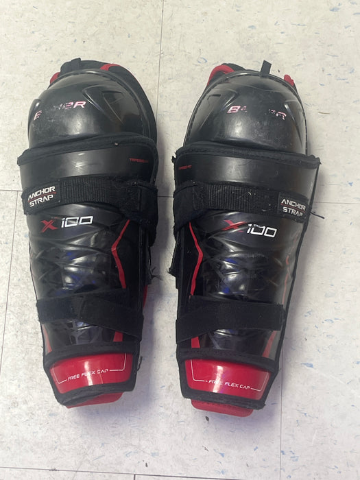 Used Bauer Vapor X100 12" Shin Pads