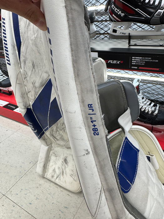 Used Warrior G7 Leg Pads Junior 28" + 1"