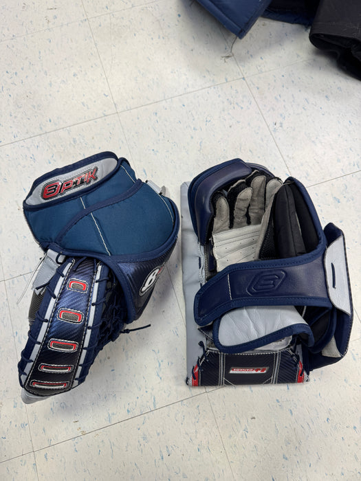 Used Brian’s Optik 3 Pro 35”+1” Goalie Set