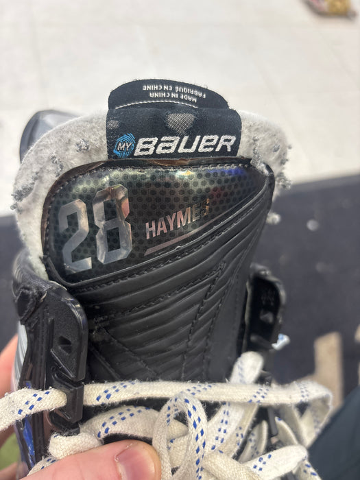 Used Pro Stock AHL Toronto Marlies Bauer Vapor Hyperlite 2 Size 9.5 Skates