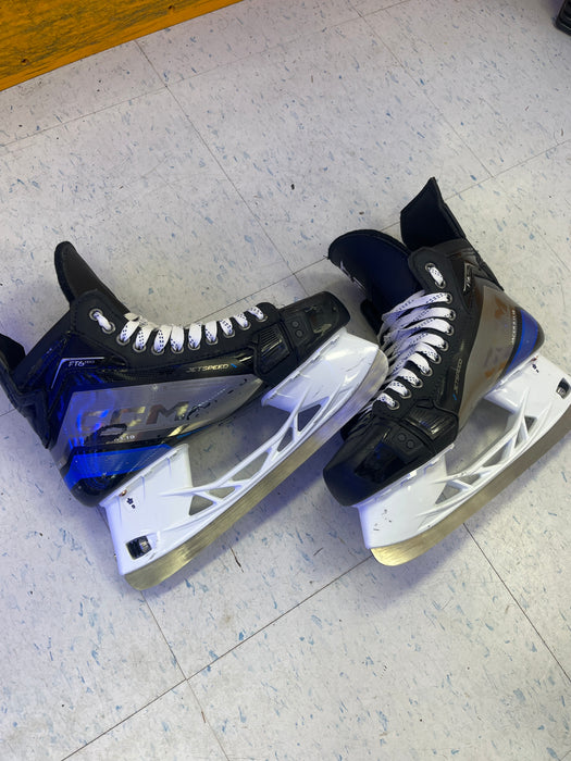 Used CCM JetSpeed FT6 Pro Maple Leafs Pro Stock - John Tavares - Size 9.75 Skates