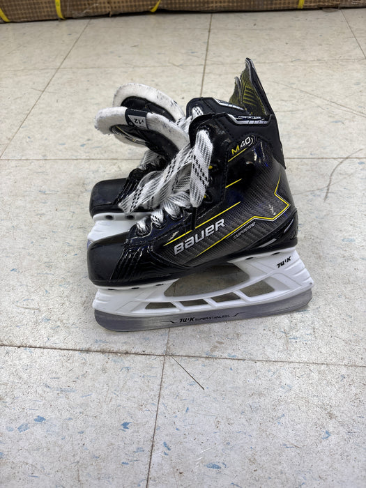 Used Bauer Supreme M40 Youth 12.0 D Skates