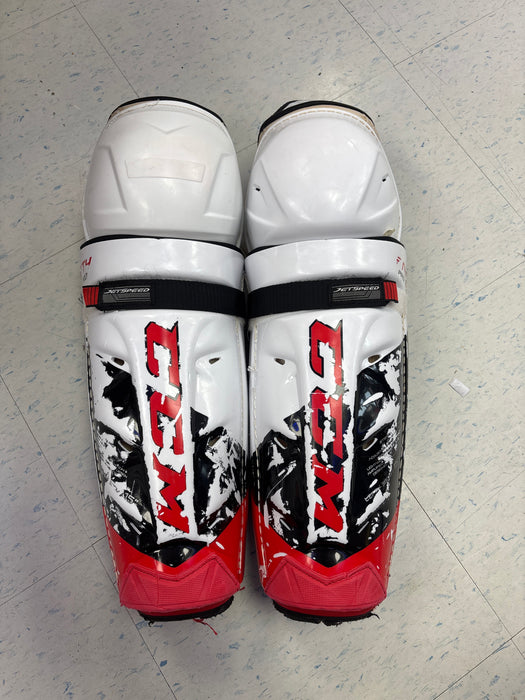 Used CCM JetSpeed FT4 Pro 15” Senior Shin Guards