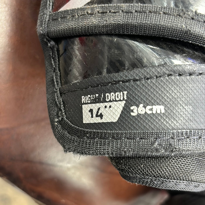 Used Bauer Supreme UltraSonic 14” Intermediate Shin Guards