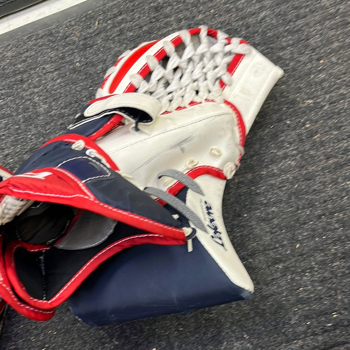 Used CCM Premier R1.5 Junior Catcher Blocker Set