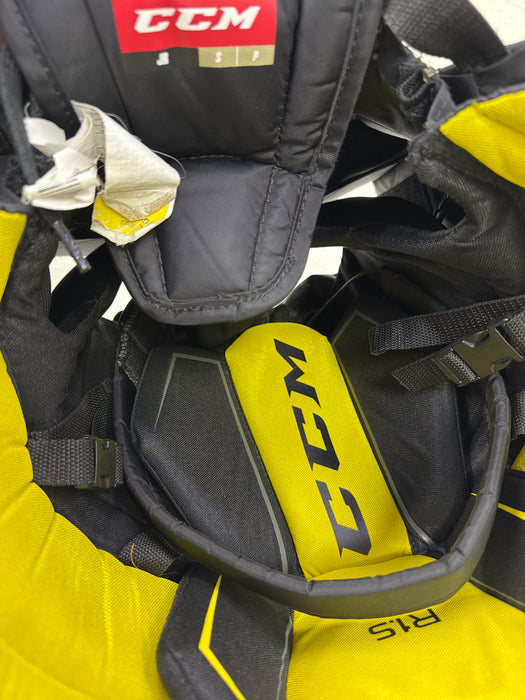 Used CCM Tacks Premier R1.5 Junior Small Goalie Pants