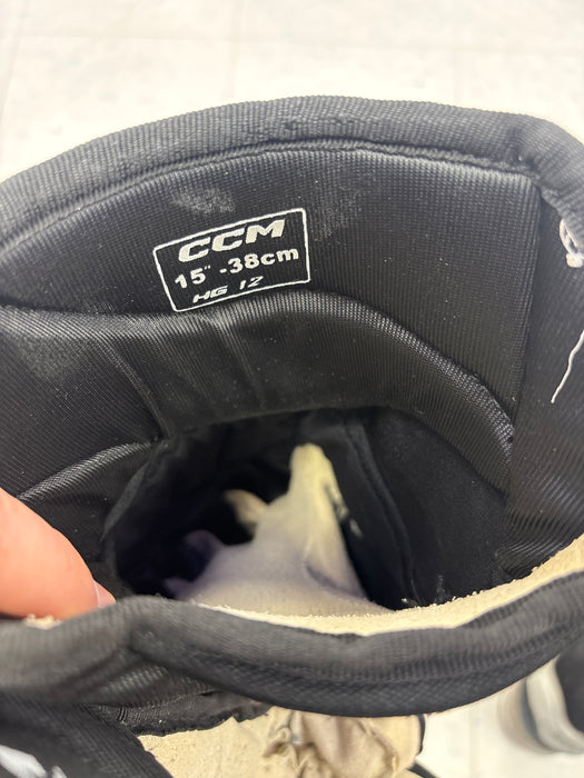 Used CCM HG12 Belleville Senators ‘Andonovski’ 15” Pro Stock Gloves