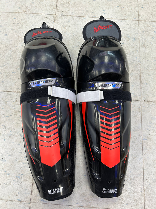 Used Bauer Lil’ Sport Shin Guards 13"
