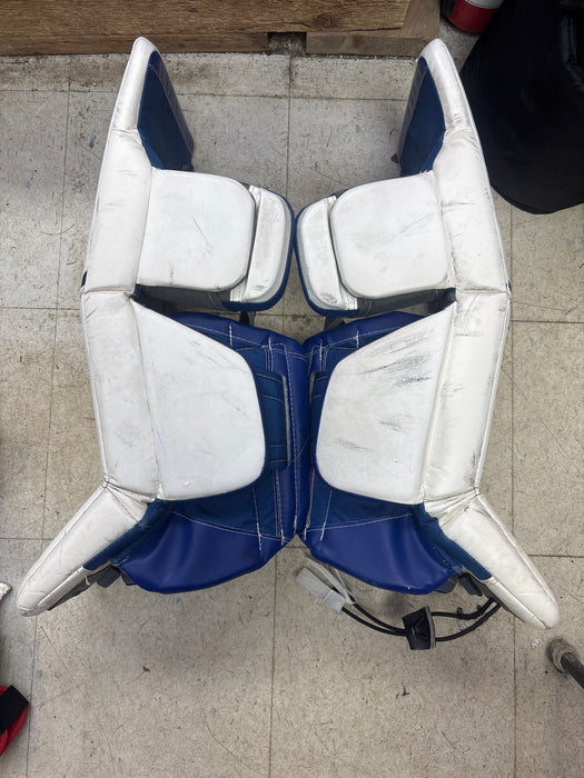 Used Warrior RG5 Goalie Leg Pad Size Junior 24+1”