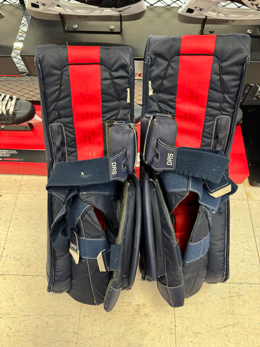 Used CCM Eflex 6.5 Goalie Leg Pads Junior 30" + 1"