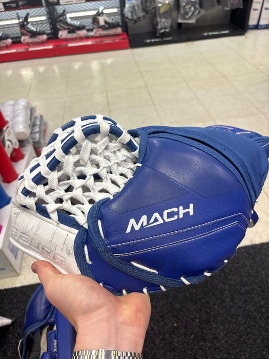 Used Bauer Supreme Mach Pro Stock Catcher and Blocker Set