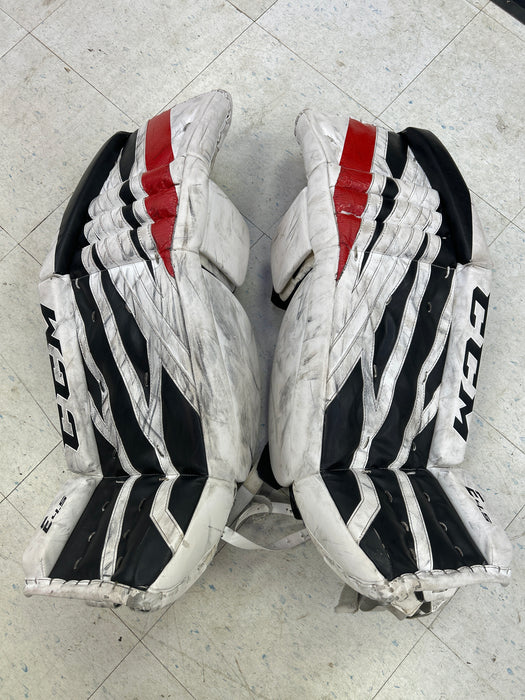 Used CCM EFlex 4.5 Junior Goal Pads