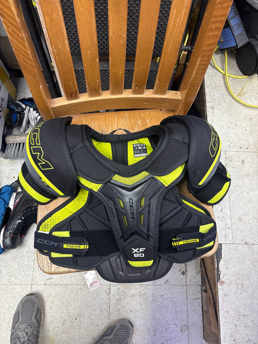 Used CCM Tacks XF80 Junior Large Shoulder Pads