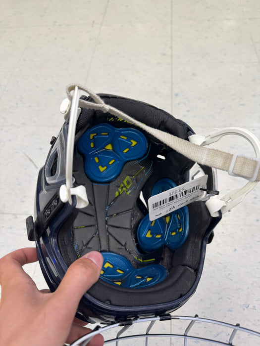 Used Bauer Re-Akt 150 Helmet Medium w/ Oreo Cage