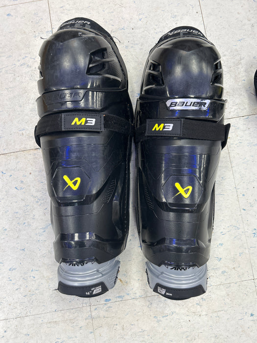 Used Bauer Supreme M3 Intermediate Shin Guards