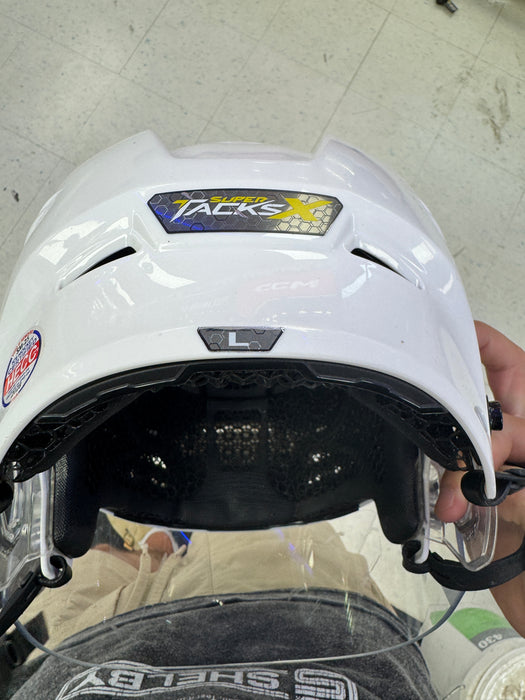 Used Pro Stock CCM SUPERTACKS X Helmet