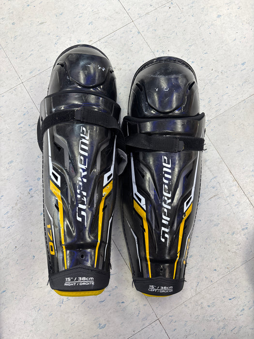 Used Bauer Supreme S170 Senior 15” Shin Guards
