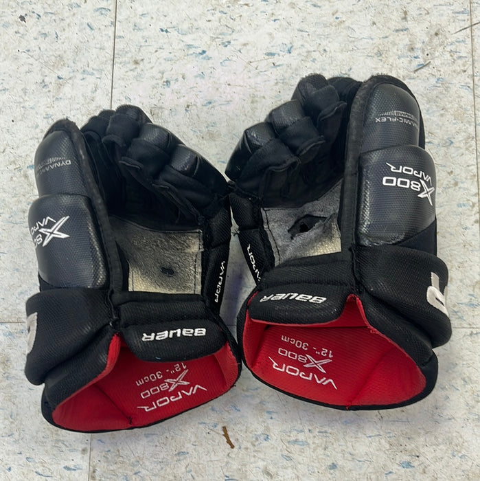 Used Bauer Vapor X800 12” Player Gloves
