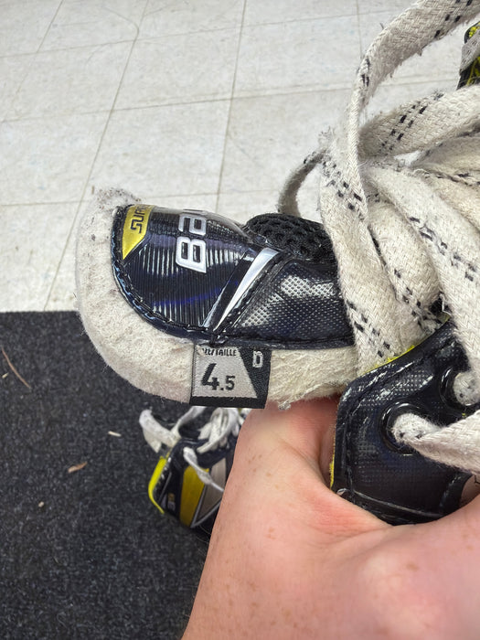 Used Bauer Supreme 3s Size 4.5D Goal Skates