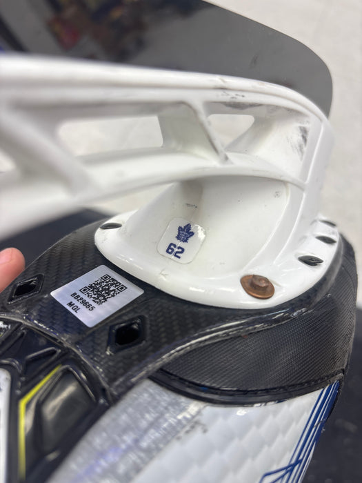 Used Pro Stock AHL Toronto Marlies Bauer Vapor Hyperlite 2 Size 9.5 Skates