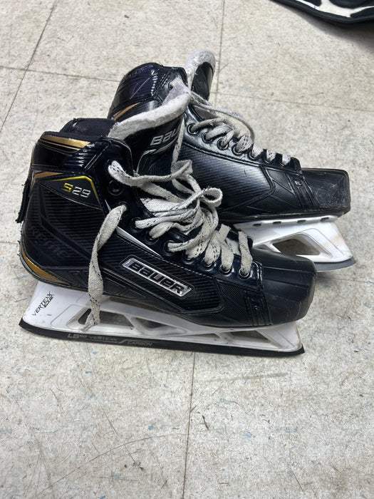 Used Bauer Supreme S29 Goal Skates 9.5D
