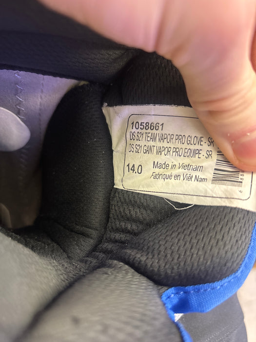 Used Bauer Vapor Team Pro 14” Senior Glove