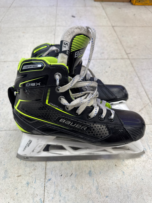 Used Bauer GSX Goalie Skates Size 5.5EE