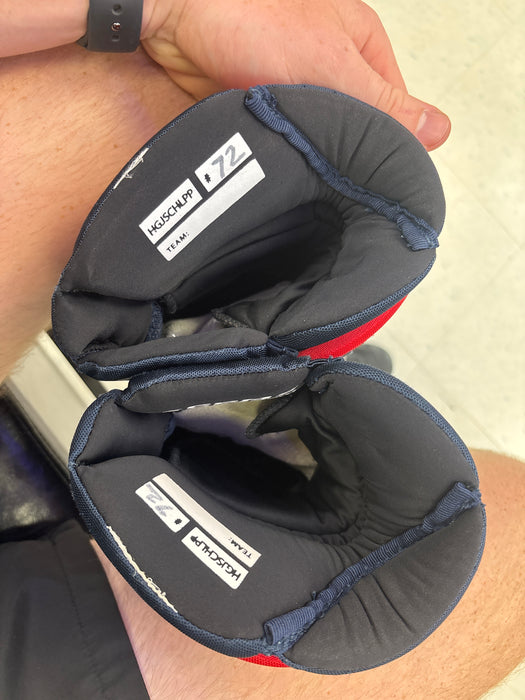 Used CCM HGJSCHLPP 14” Oshawa Generals ‘BUCKLEY’ Pro Stock Gloves