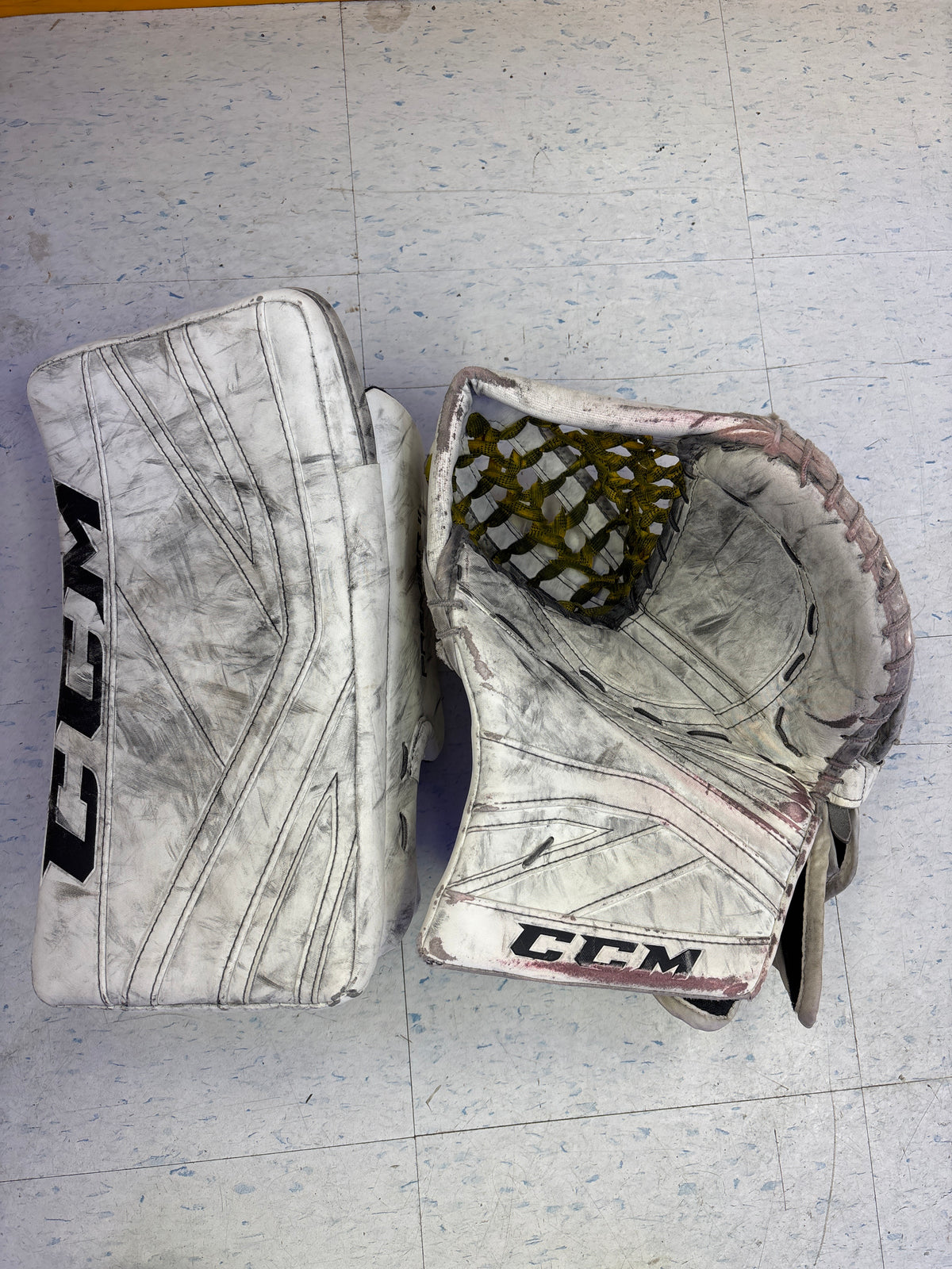 Used CCM Premier 2 Pro Senior Catcher and Blocker Set — Crow's Sports ...
