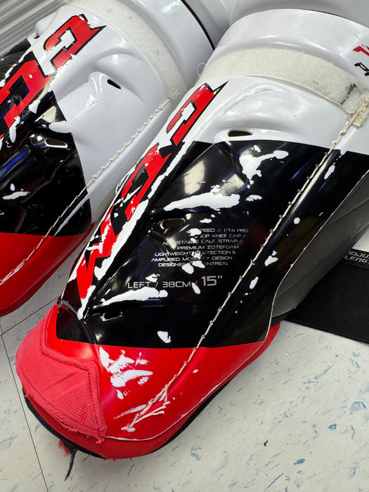 Used CCM Jetspeed FT4 Pro Shinpads 15”