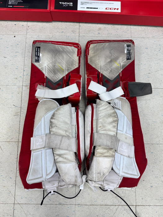 Used Bauer X5 Pro Intermediate Leg Pads Large 32"