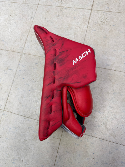 Used Bauer Supreme MACH Goalie Blocker 'EBS' Red