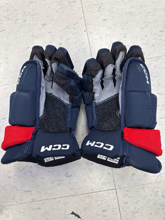 Used CCM HGJSCHL 14” Oshawa Generals Pro Stock Gloves