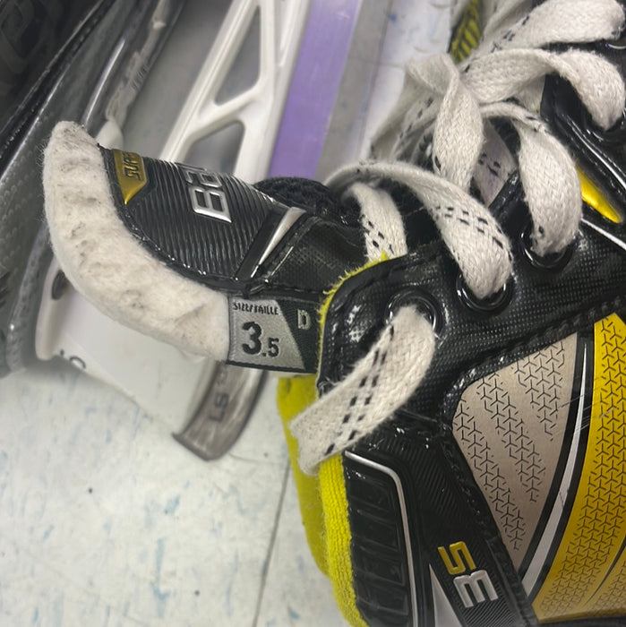 Used Bauer Supreme 3S Size 3.5 Goal Skates