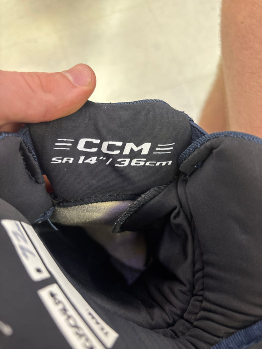 Used CCM HGJSCHLPP 14” Oshawa Generals ‘BUCKLEY’ Pro Stock Gloves
