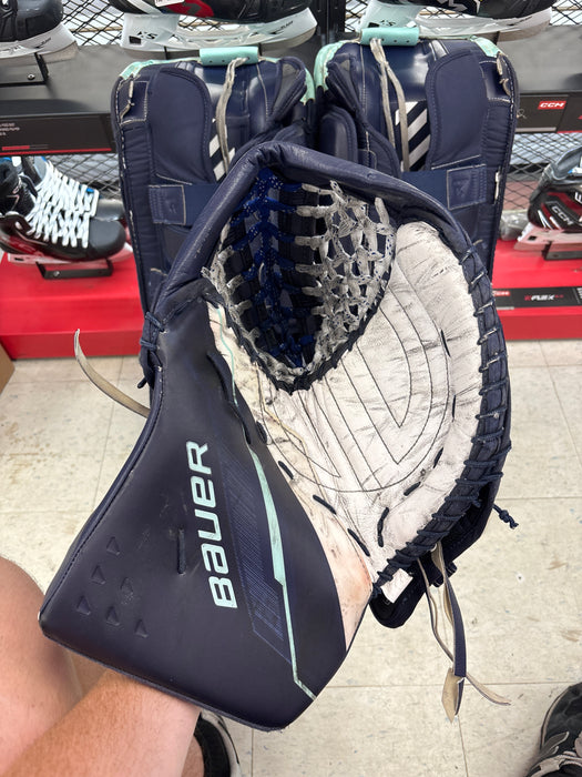 Used Pro Custom Bauer Shadow Goalie Set Pads/Catcher/Blocker