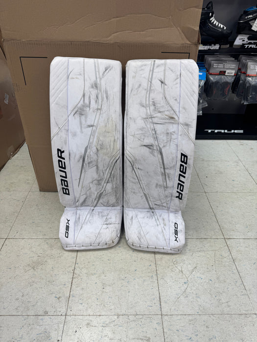 Used Bauer GSX Goalie Leg Pads Junior Large 30"+1"