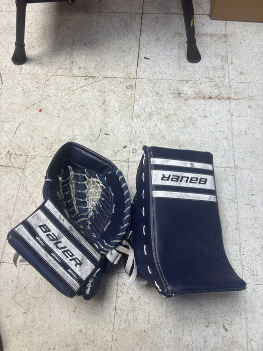Used Bauer Vapor GSX Goalie Catcher And Blocker Size Junior