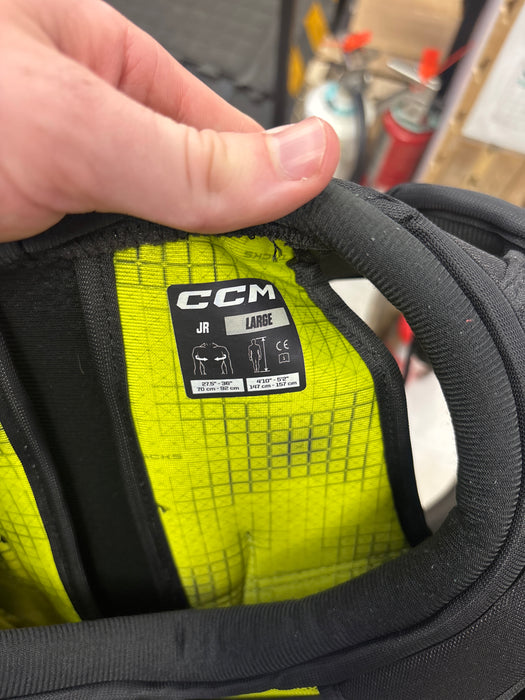 Used CCM Tacks XF80 Junior Large Shoulder Pads