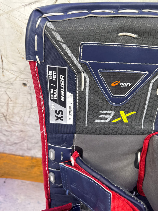 Used Bauer Vapor 3X Intermediate Extra Small Goalie Leg Pads