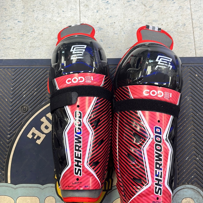 Used Sherwood Code 11” Shin Guards