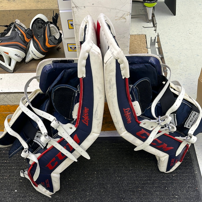 Used CCM Premier R1.5 28+1 Goal Pads