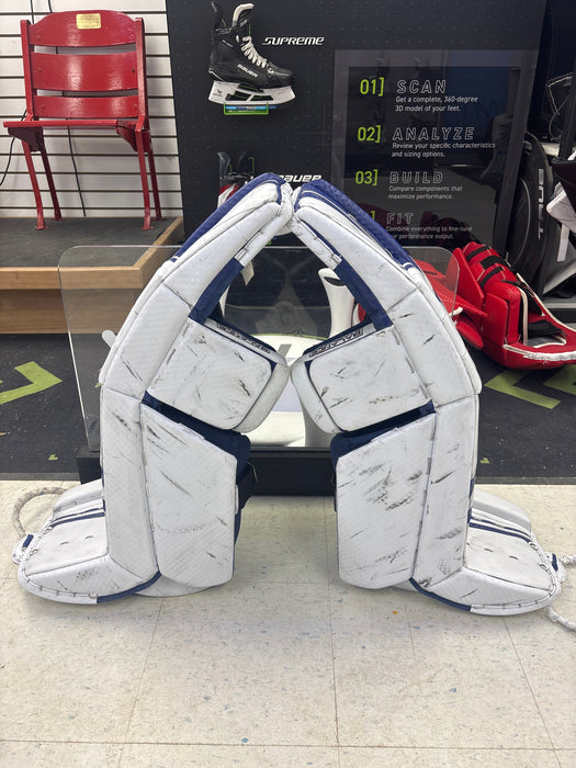 Used Vaughn V10 Goal Leg Pads Senior Size 34+2