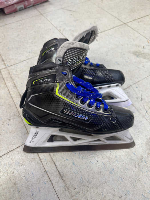 Used Bauer Elite Goal Skates 5.0 Fit 2 Intermediate