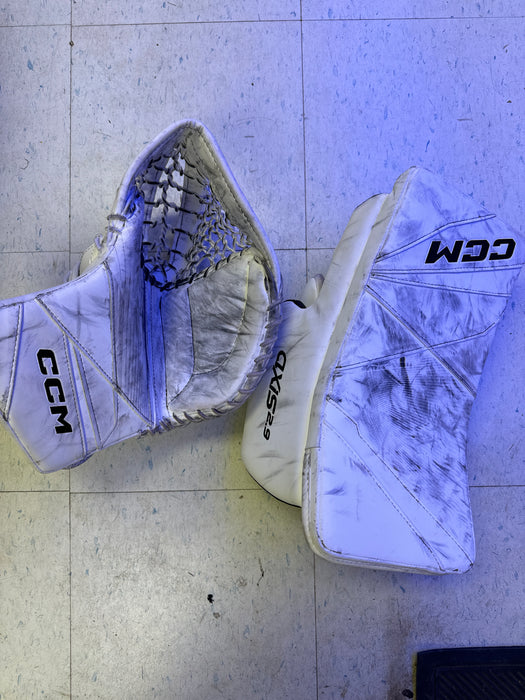 Used CCM Axis 2.9 Junior Blocker + Catcher Goalie Set